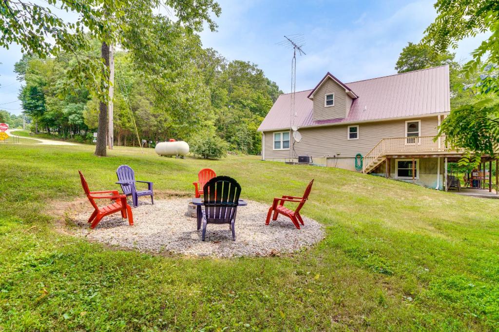 Modern Eckerty Home with Deck on Patoka Lake!